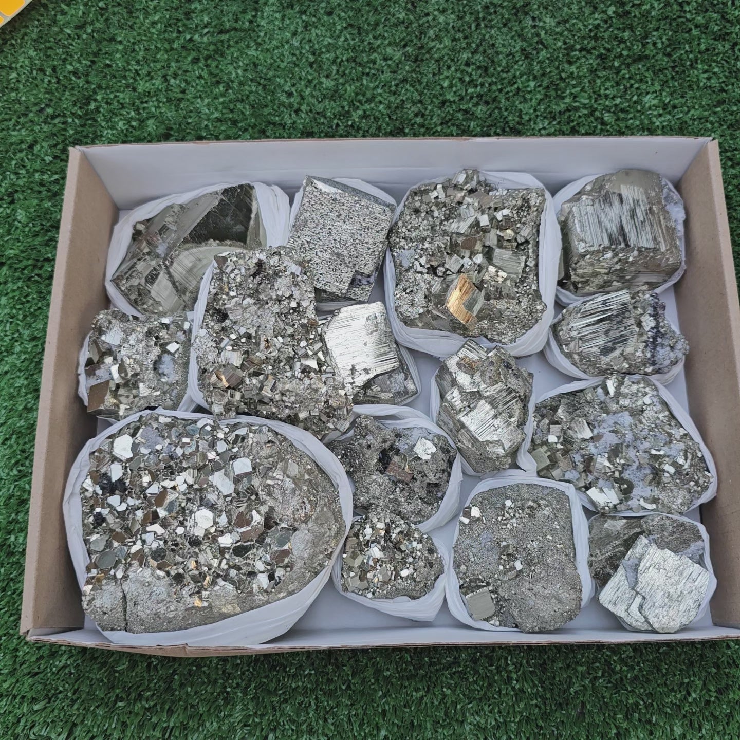 Load video: 15 pc Pyrite Cubic
