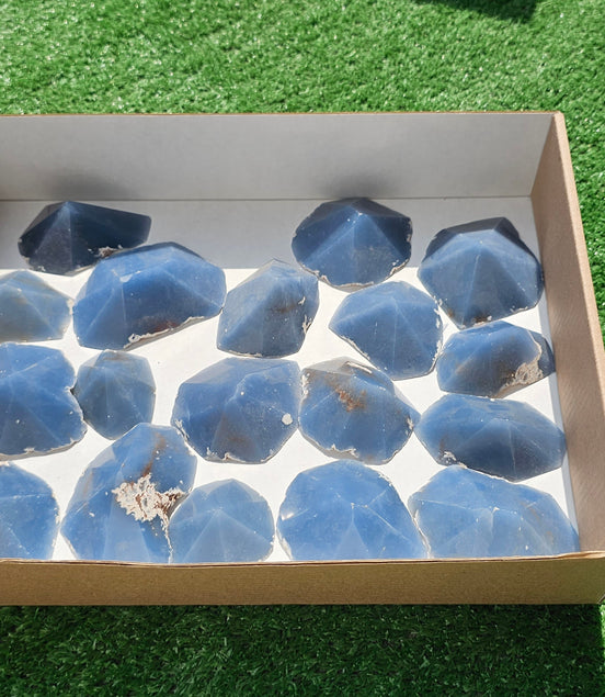 Lot 18 Slices with point Angelite**