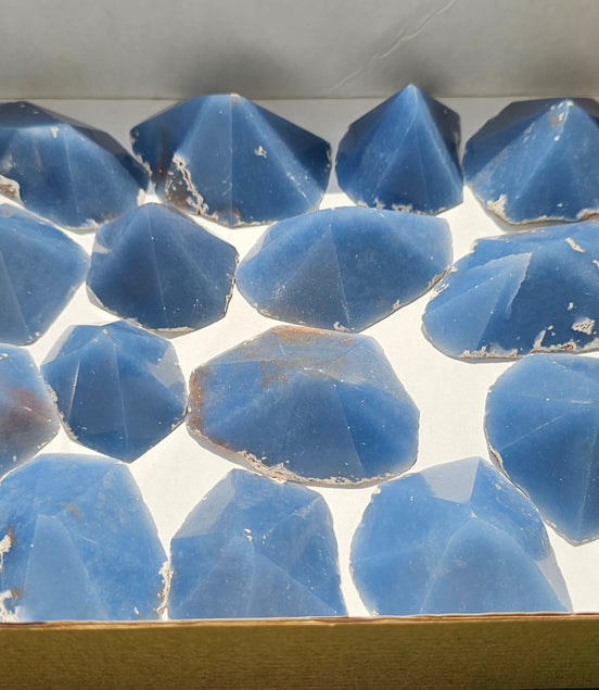 Lot 19 Slices with point Angelite***