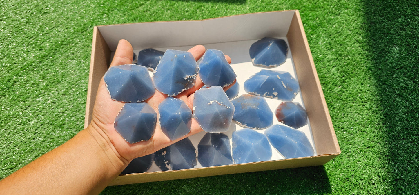 Lot 19 Slices with point Angelite***