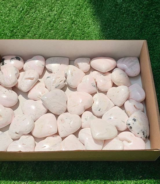 Lot 37 Hearts Mangano calcite drusy*****
