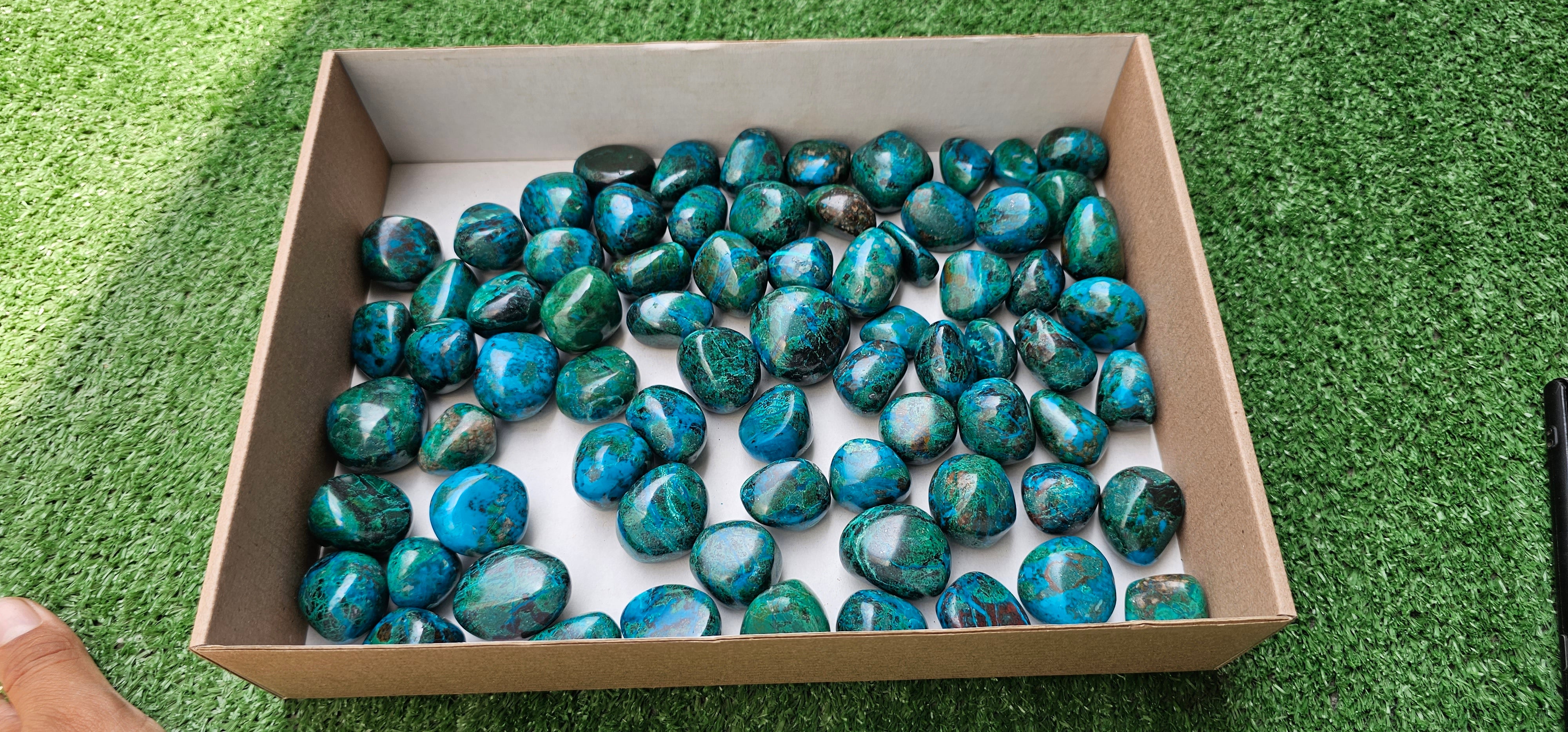 Lot 2 kg Tumbled Chrysocolla***