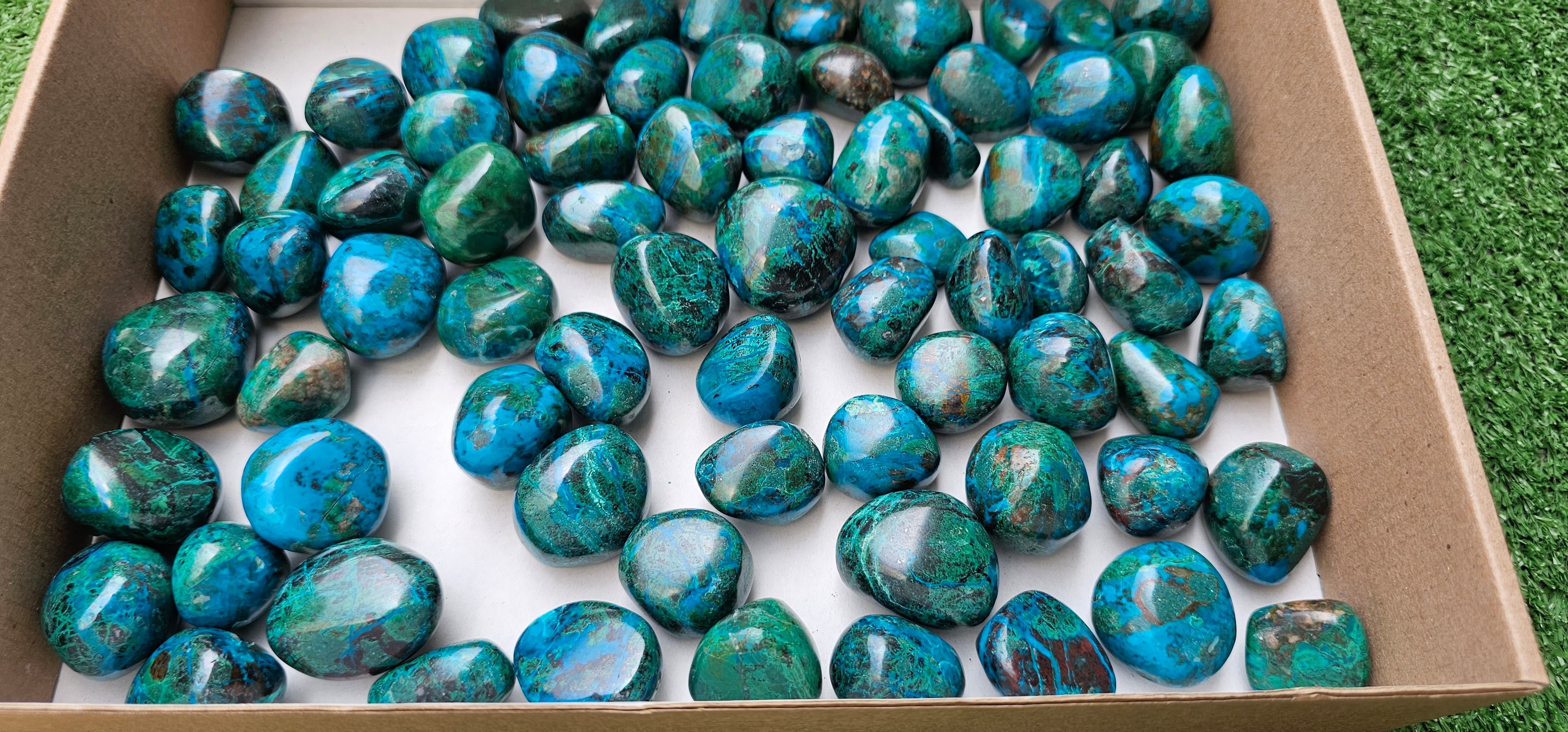 Lot 2 kg Tumbled Chrysocolla***