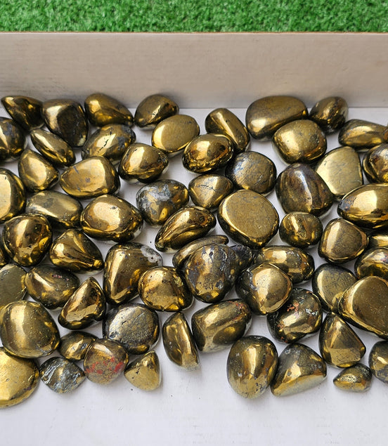 Lot 2 kg Tumbled Chalcopyrite*