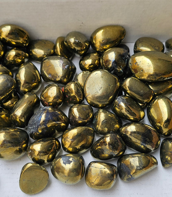 Lot 2 kg Tumbled Chalcopyrite**