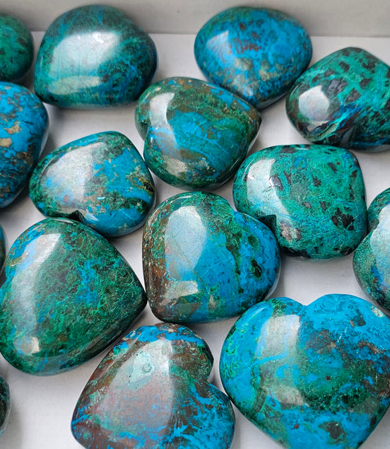 Lot 19 Hearts Chrysocolla
