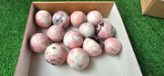 Lot 13 Rhodonite with Calcite sphere
