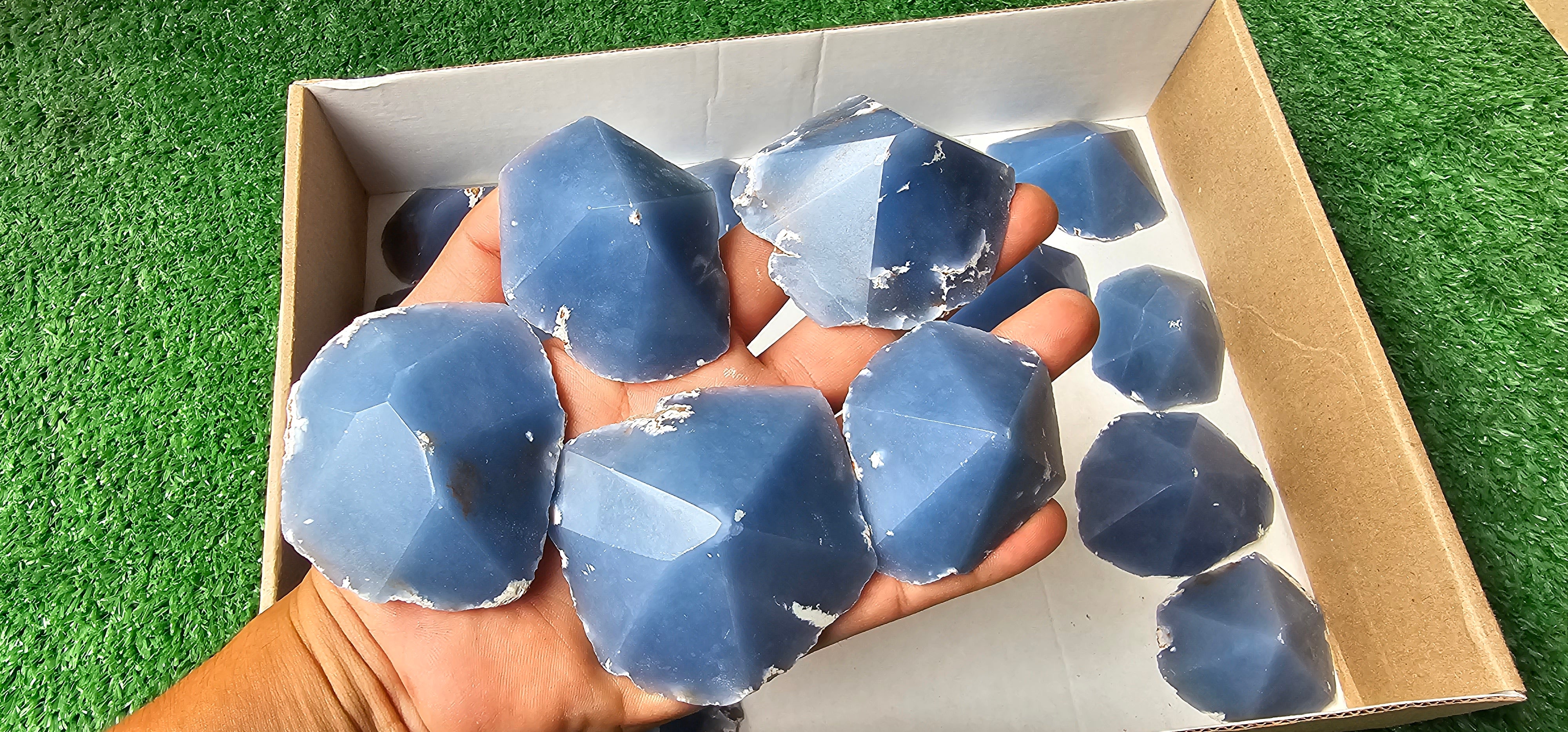 Lot 19 Slices with point Angelite