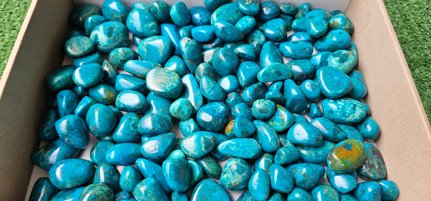 Lot 2 kg Chrysocolla Tumbled