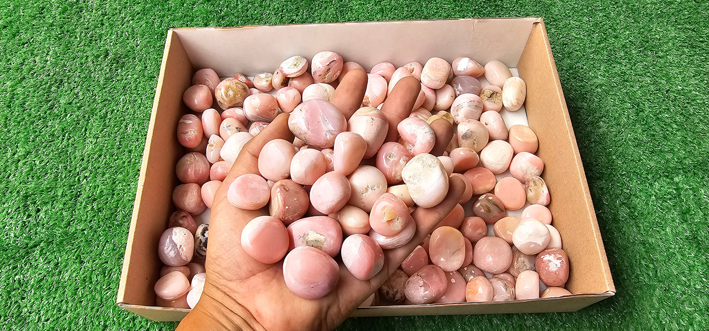 Lot 2 kg Pink Opal Tumbled