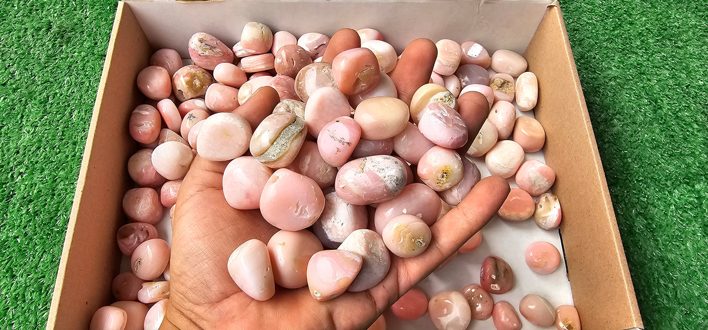 Lot 2 kg Pink Opal Tumbled