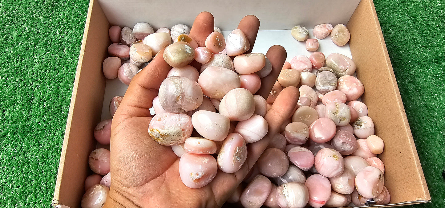 Lot 2 kg Pink Opal Tumbled