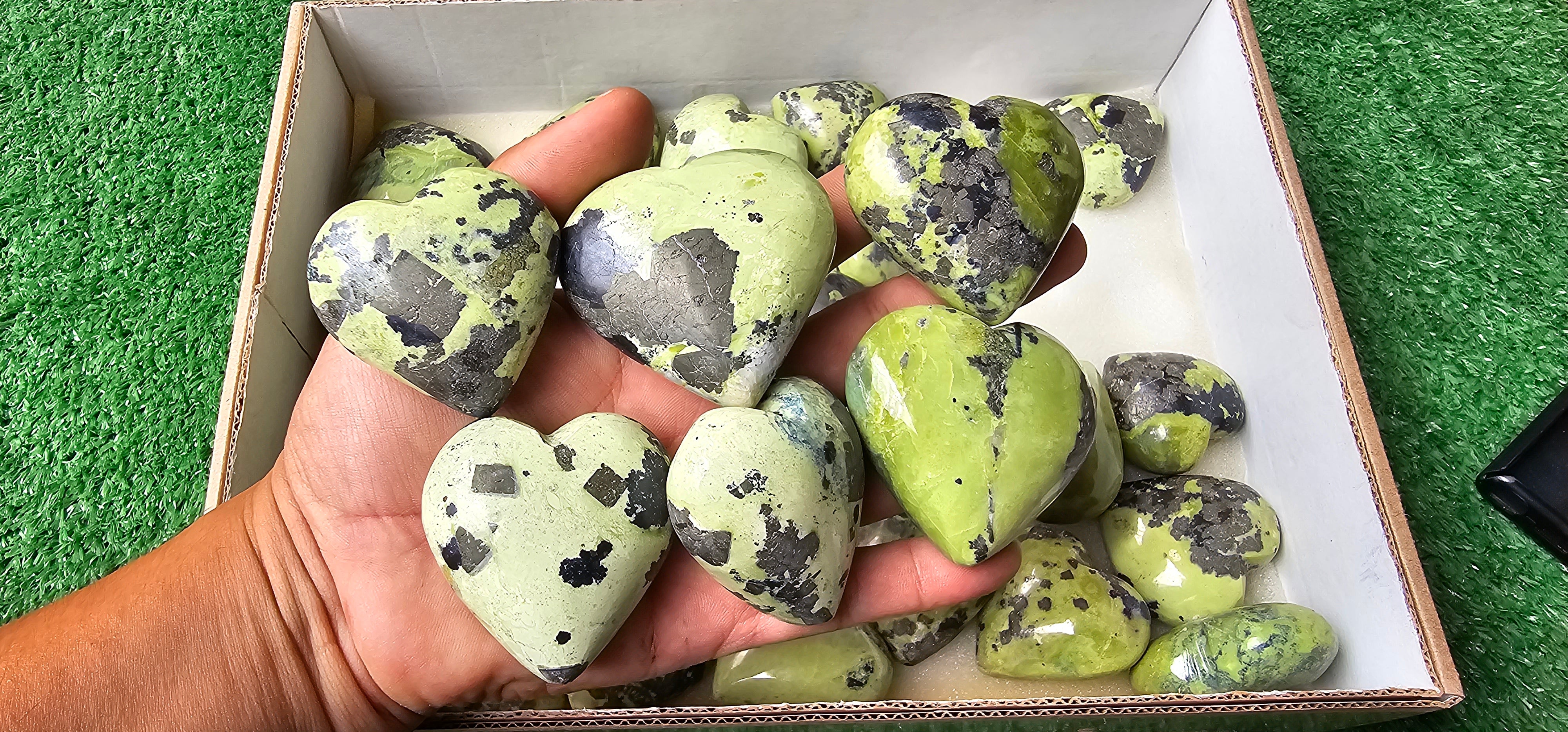 Lot 30 Serpentine with Pyrite Heart