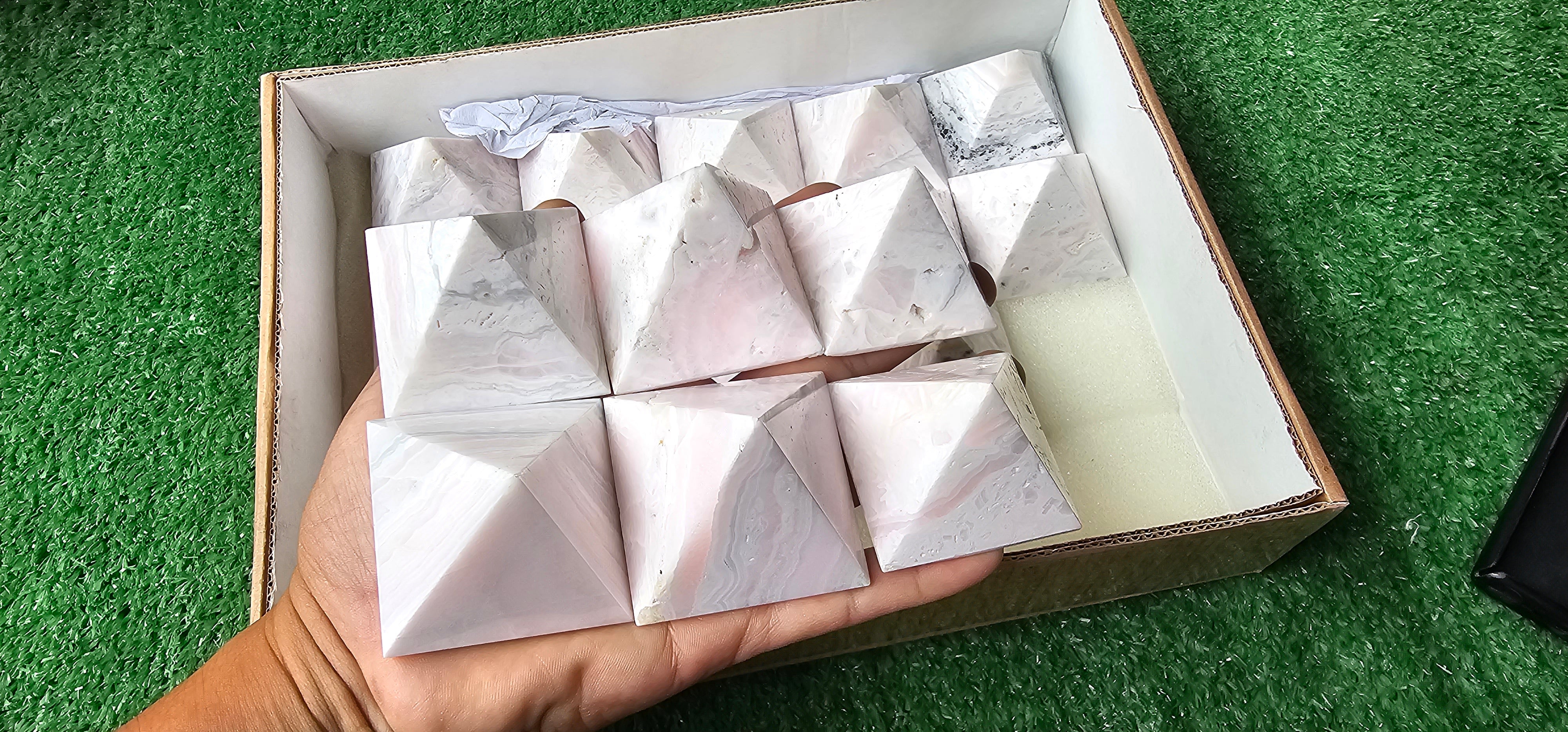 Lot 20 Mangano Calcite Pyramid