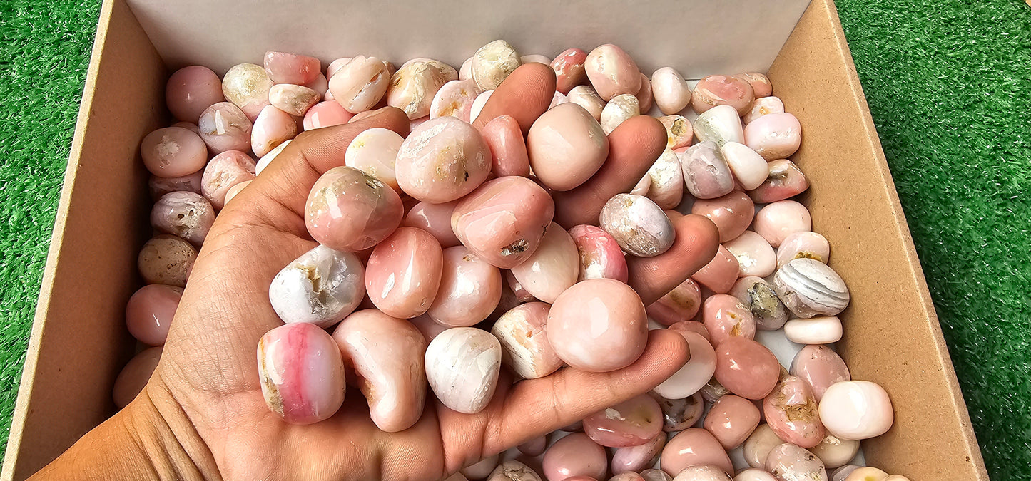 Lot 2 kg Pink Opal Tumbled