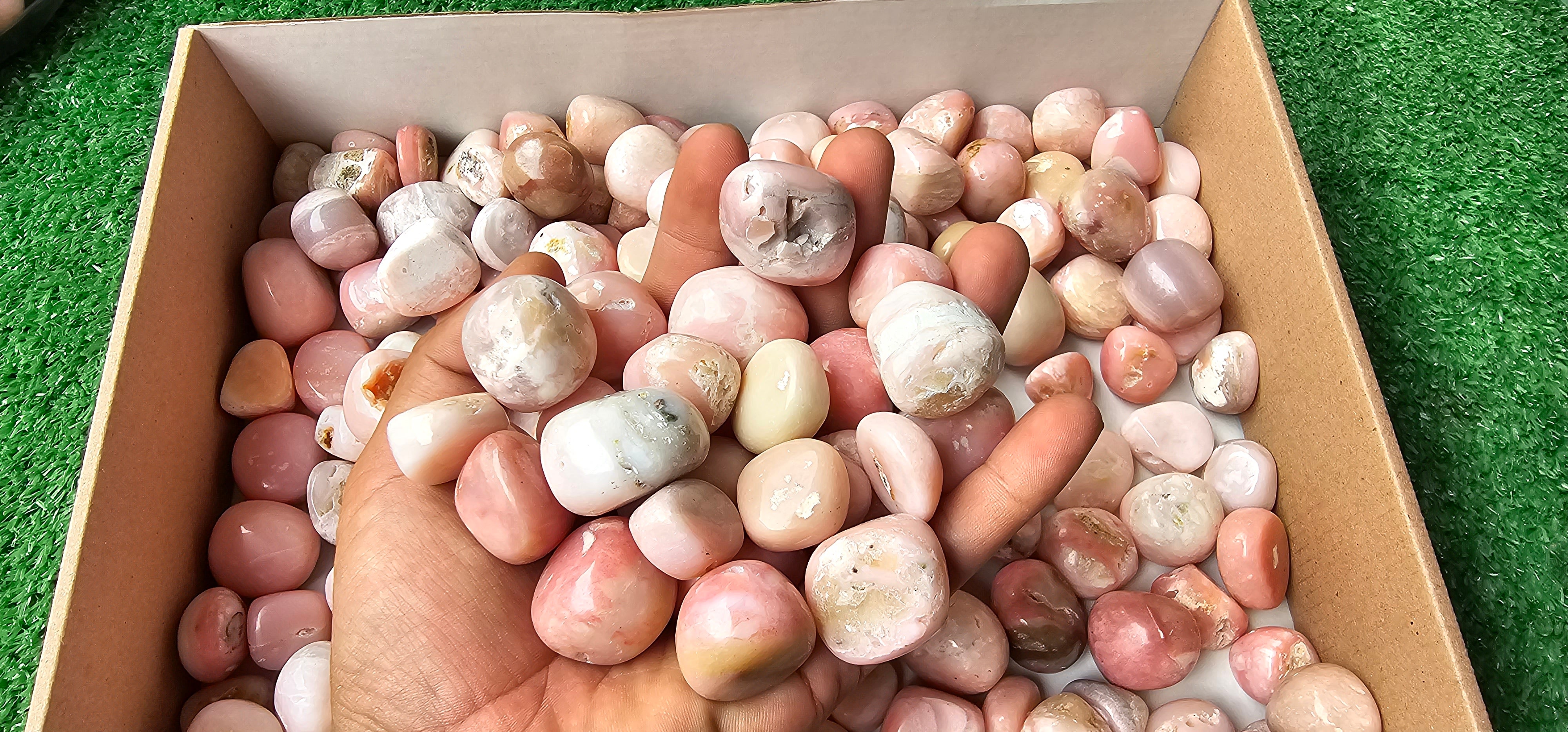 Lot 2 kg Pink Opal Tumbled