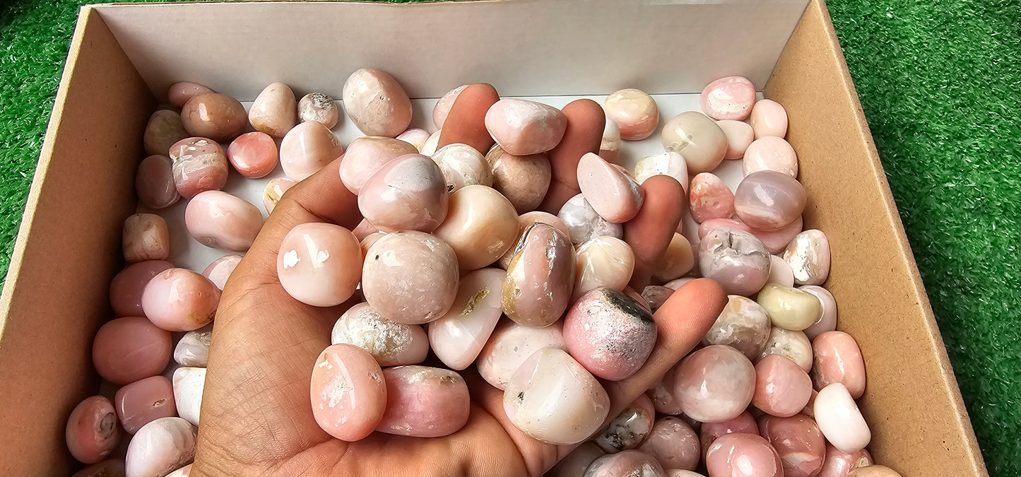 Lot 2 kg Pink Opal Tumbled