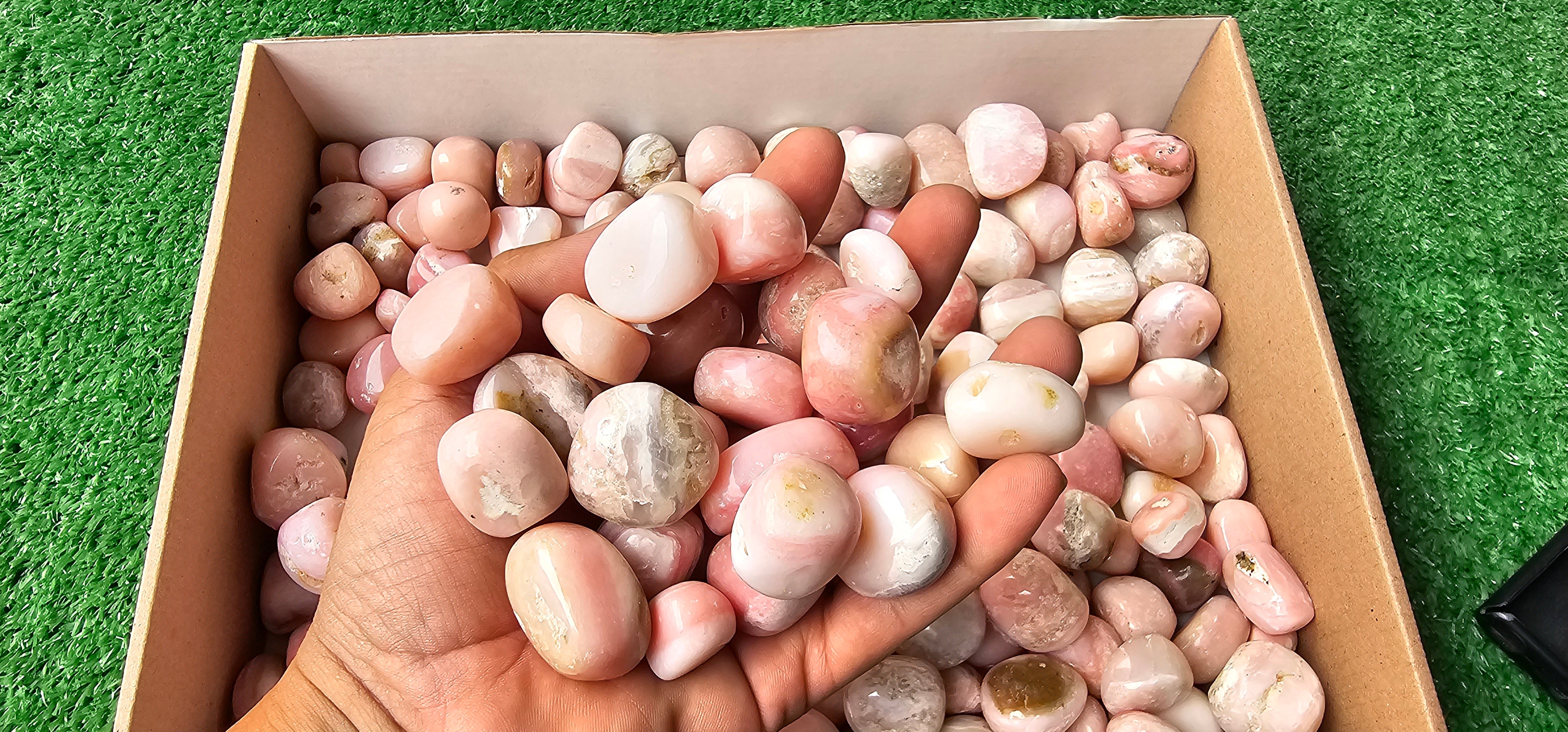 Lot 2 kg Pink Opal Tumbled