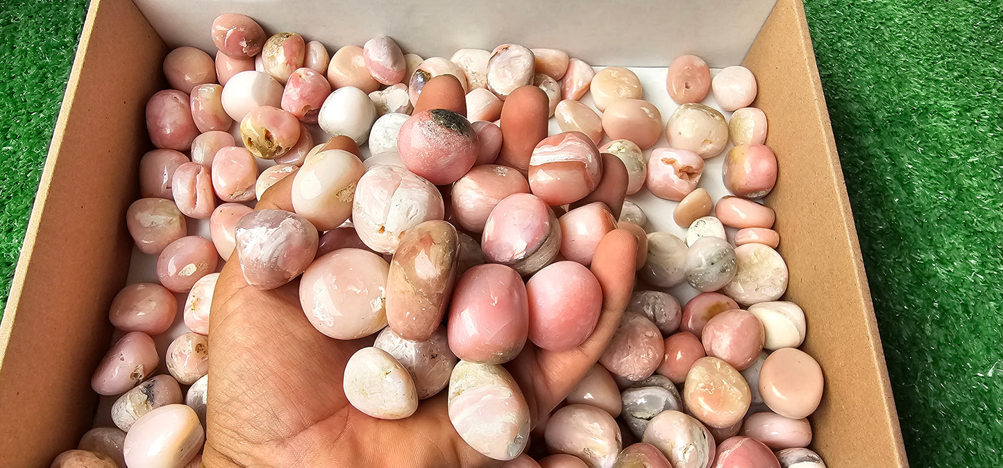 Lot 2 kg Pink Opal Tumbled