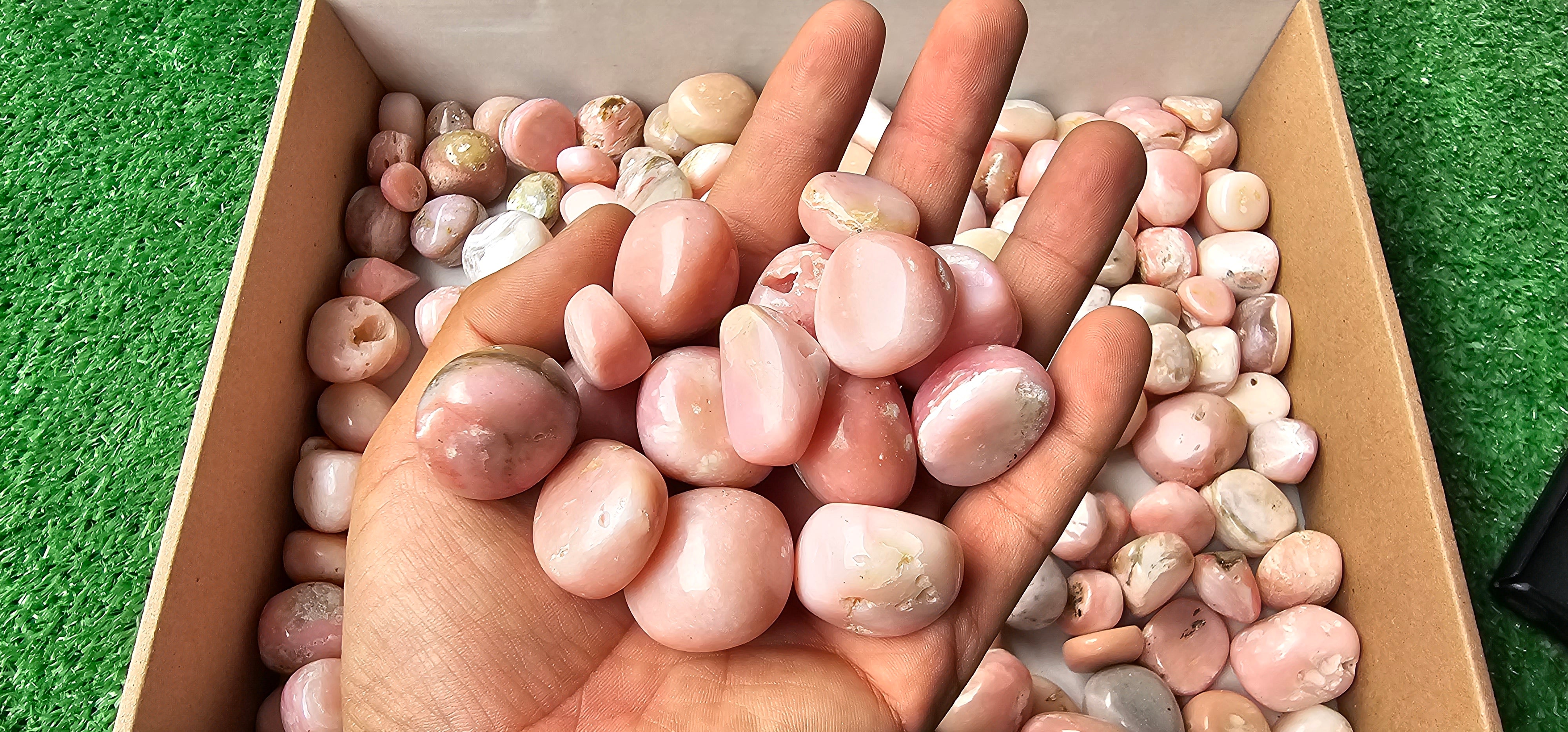 Lot 2 kg Pink Opal Tumbled