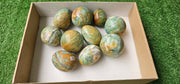 Lot 10 Opaline Sphere and Egg