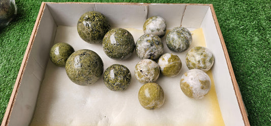 Lot 13 Epidote with Quartz Sphere