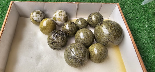 Lot 11 Epidote with Quartz Sphere