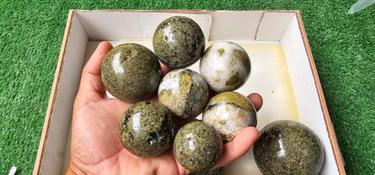 Lot 11 Epidote with Quartz Sphere