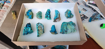 Lot 9 Chrysocolla Quartz Rough