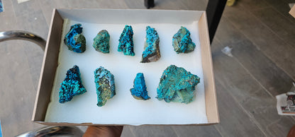 Lot 9 Chrysocolla Quartz Rough