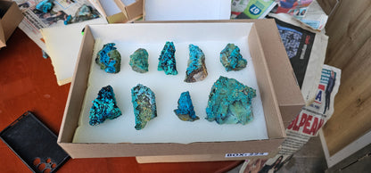 Lot 9 Chrysocolla Quartz Rough