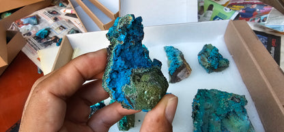 Lot 9 Chrysocolla Quartz Rough