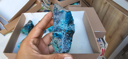 Lot 8 Chrysocolla Quartz Rough