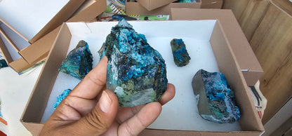 Lot 8 Chrysocolla Quartz Rough