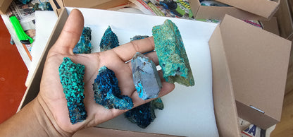 Lot 10 Chrysocolla Quartz Rough