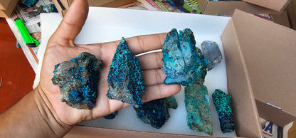 Lot 10 Chrysocolla Quartz Rough