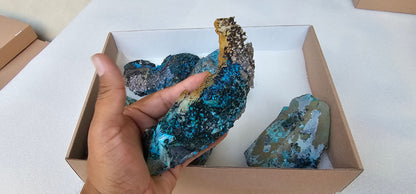 Lot 6 Chrysocolla Quartz Rough