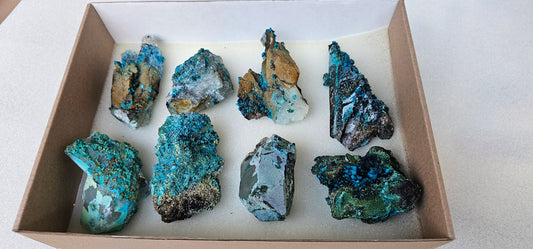 Lot 8 Chrysocolla Quartz Rough