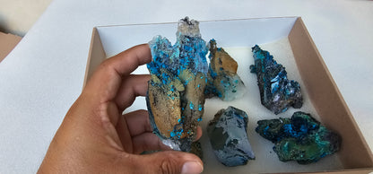 Lot 8 Chrysocolla Quartz Rough