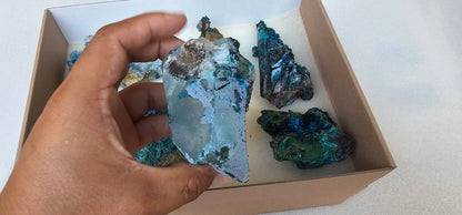 Lot 8 Chrysocolla Quartz Rough