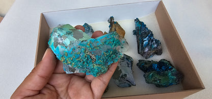 Lot 8 Chrysocolla Quartz Rough