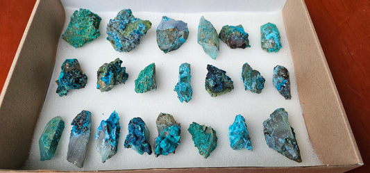 Lot 21 Chrysocolla Quartz Rough