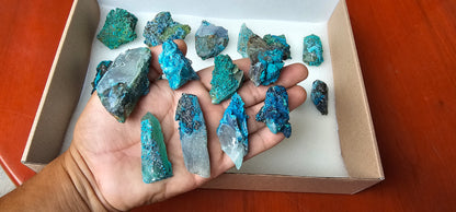 Lot 21 Chrysocolla Quartz Rough