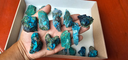 Lot 21 Chrysocolla Quartz Rough