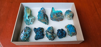 Lot 9 Chrysocolla Quartz Rough