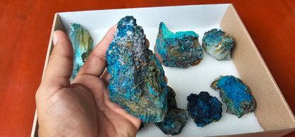 Lot 9 Chrysocolla Quartz Rough