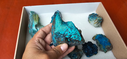 Lot 9 Chrysocolla Quartz Rough