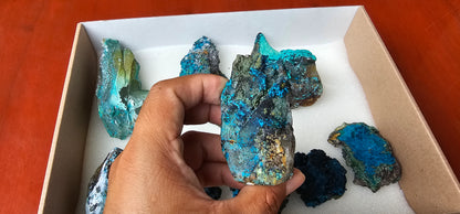 Lot 9 Chrysocolla Quartz Rough