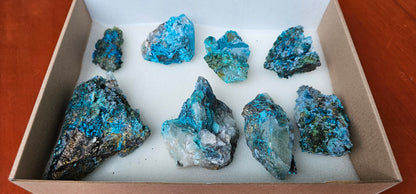 Lot 8 Chrysocolla Quartz Rough