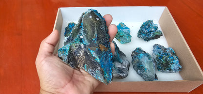 Lot 8 Chrysocolla Quartz Rough